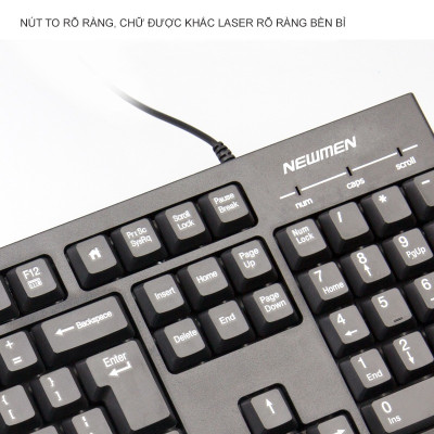 Bàn phím văn phòng Newmen E007 - Hàng Chính Hãng