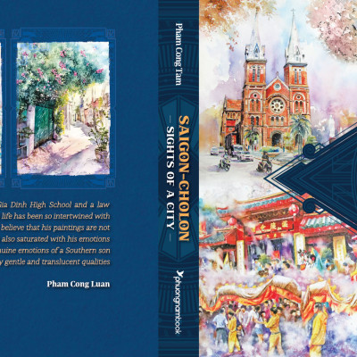 SIGHTS OF A CITY SAIGON - CHOLON - Họa sĩ Phạm Công Tâm - (Sách Tranh & Ký Họa, Ấn Bản Tiếng Anh, bìa cứng)
