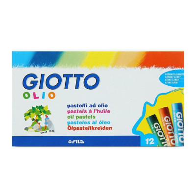 Bút sáp màu nhập khẩu Italy GIOTTO Olio Hộp 12 màu 293000