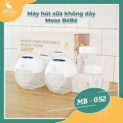 Máy hút sữa không dây Moaz BéBé MB052 - BẢO HÀNH CHÍNH HÃNG 12 THÁNG