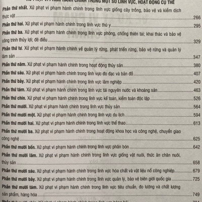 Chỉ dẫn tra cứu và áp dụng pháp luật về xử lý vi phạm hành chính  (được sửa đổi, bổ sung năm 2020) - Quyển 1 và Quyển 2