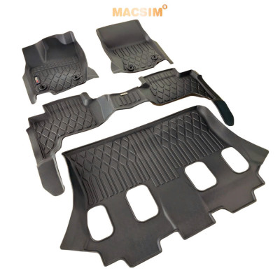 Thảm lót sàn sd1 Toyota Prado 2024-2025+ nhãn hiệu Macsim chất liệu nhựa TPE cao cấp màu đen