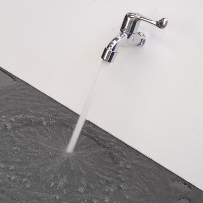 Vòi hồ nhựa ABS mạ Chrome Eurolife EL-HN03 (Trắng bạc)