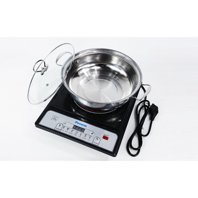 Bếp từ ABG Povena PVN-2125 đa dạng chức năng nấu, mặt kính pha lê crystallite cao cấp màn hình led dễ sử dụng TẶNG KÈM NỒI LẨU - Hàng chính hãng