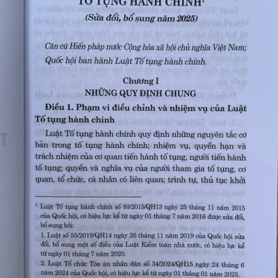 Luật Tố tụng Hành chính (Sửa đổi, bổ sung năm 2025)