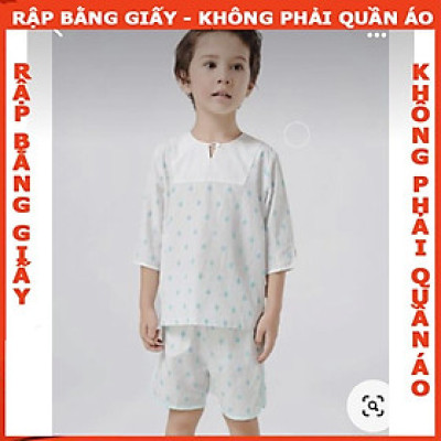 Rập giấy bộ tay lửng bé trai mã B65