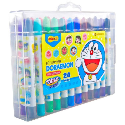 Bút Sáp Vặn Colorkit 24 Màu TCR-C009/DO