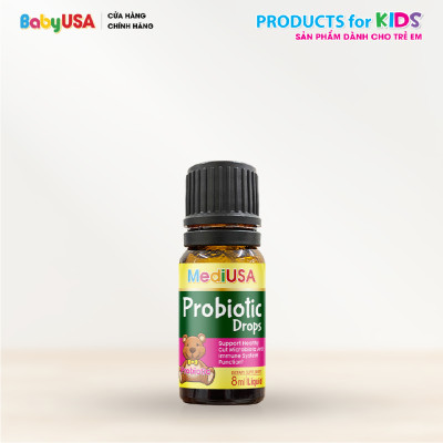 MediUSA Probiotic Drops - Thực Phẩm Chức Năng - Bổ sung lợi khuẩn cho trẻ - Hàng chính hãng