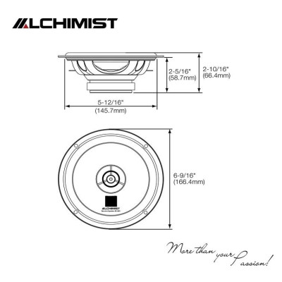 Bộ 2 Loa Cánh Đồng Trục Alchimist AS-G65C - Công suất lớn, Âm thanh Hi-Fi
