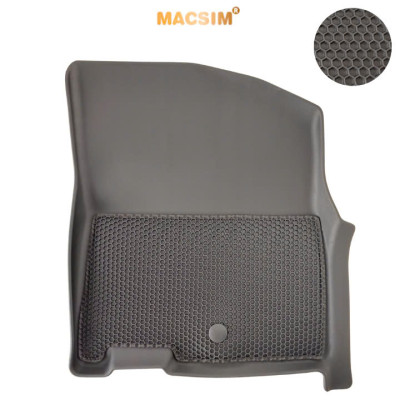 Thảm ô tô sd3 2 lớp dạng lưới lục giác KIA Carnival 2022+ 8 chỗ- (đen) - bề mặt cao su siêu sạch -nhãn hiệu Macsim