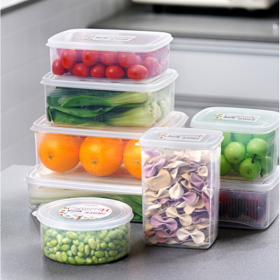 Hộp nhưa bảo quản thực phẩm 1300ml, có nắp mềm - Nội địa Nhật Bản