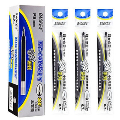Hộp 12 Cây Ruột Bút Gel Nước Nét 0.5/0.7/1.0mm-BAOKE/PS1920