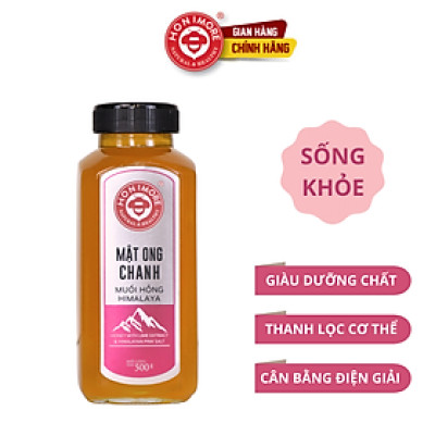 Mật ong Chanh muối hồng Himalaya - Honimore 360g - tiện lợi, tăng đề kháng