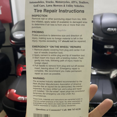 Bộ vá vỏ không ruột Stop & go 76002, bộ vá xe Stop&go không ruột cho xe máy