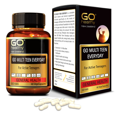 GO MULTI TEEN EVERYDAY 60 VIÊN- Viên uống cho tuổi teen nhập khẩu chính hãng GO Healthy New Zealand