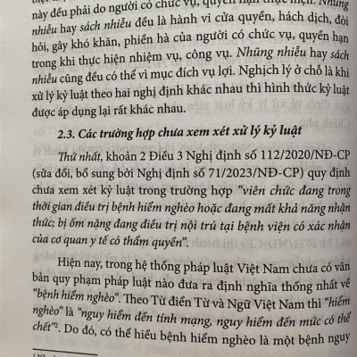 Xử Lý Kỷ Luật Viên Chức - Lý Luận Và Thực Tiễn