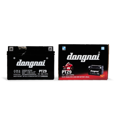 Ắc quy khô miễn bảo dưỡng Đồng Nai PTZ9 | 12V - 9Ah
