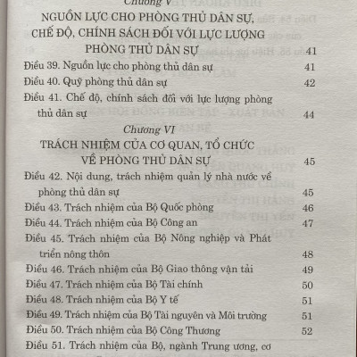 Sách -  Luật Phòng Thủ Dân Sự