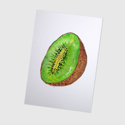 Giấy vẽ màu nước A5 giấy cao cấp có vân đẹp màu trắng sang, dòng giấy chuyên dụng chất giấy dày định lượng 260gsm nhập từ Ý 15 tờ TI599 Green Art- Hàng chính hãng