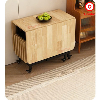 [ Miễn phí giao hàng và lắp đặt tại TP.HCM] Bộ bàn ăn thông minh xếp gọn đa năng có ghế và bánh xe Ohaha - BA013