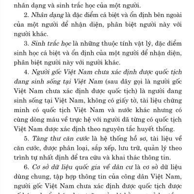 Luật Căn cước công dân (bản in 2024)