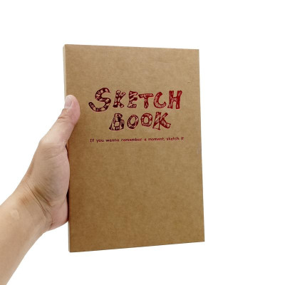 Sổ Vẽ Khâu Gáy A5 80 Tờ Sketch Book - ZEN art 8719 - Màu Nâu