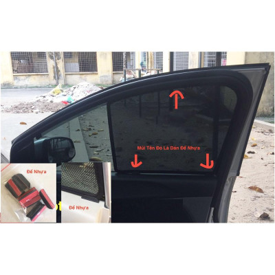 Rèm che nắng nam châm xe Toyota Veloz 2022+, bộ 4 tấm cho 4 cửa, hàng cao cấp nhất, vừa khít kính