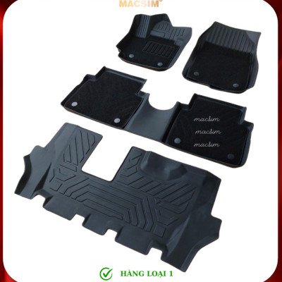 Thảm lót sàn ô tô 2 lớp cao cấp dành cho xe Suzuki XL7/ Suzuki Ertigar (sd2) nhãn hiệu Macsim chất liệu TPE màu đen