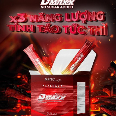 DMAXX thức uống bổ sung vitamin năng lượng không đường DAMODE 11 gói dùng thử màu đỏ