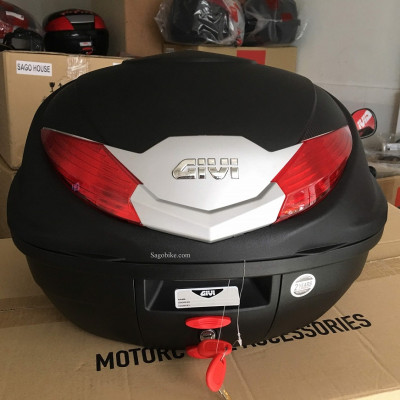 Thùng givi B360N kèm đế đệm MP70N và ốc gắn, thùng gắn sau xe máy givi
