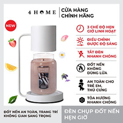 Đèn Chụp Đốt Nến Hẹn Giờ 4Home - Màu Trắng