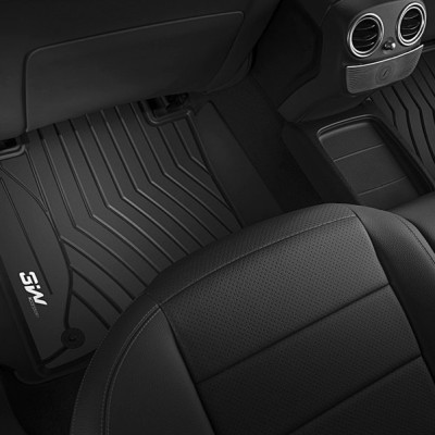 Thảm lót sàn xe ô tô Mercedes EQB - Nhãn hiệu Macsim 3W chất liệu nhựa TPE đúc khuôn cao cấp - màu đen