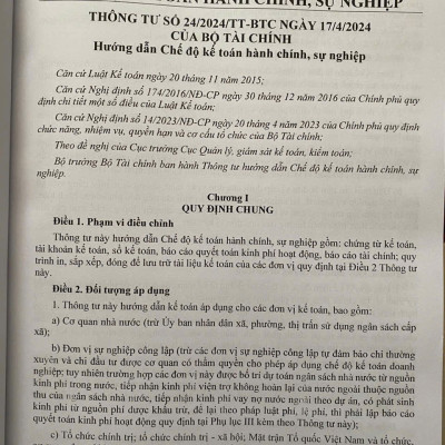 Hướng Dẫn Thực Hành Chế Độ Kế Toán Hành Chính, Sự Nghiệp