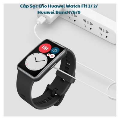 Dây cáp sạc cho Đồng Hồ Huawei Watch Fit 3/ Watch Fit 2/ Huawei Band 7/8/9/ Watch Kids 4 cổng USB C_ Hàng chính hãng