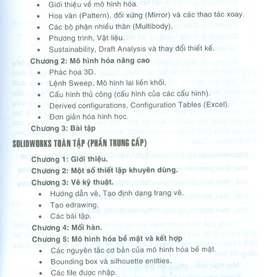 SOLIDWORKS TOÀN TẬP (PHẦN CAO CẤP) - DÙNG CHO CÁC PHIÊN BẢN SOLIDWORKS 2022 - 2021