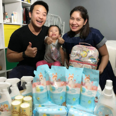 Nước giặt quần áo Organic cho bé Lamoon - Bình 750ml 