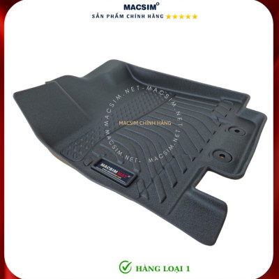 Thảm lót sàn xe ô tô Infiniti QX60 2022+ Nhãn hiệu Macsim chất liệu nhựa TPE cao cấp màu đen