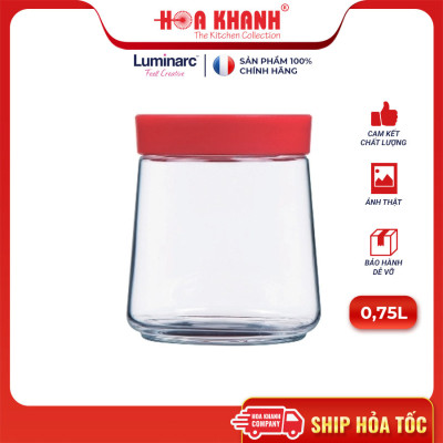 Hũ Thủy Tinh Luminarc Swing Nắp Đỏ 750ML - P5282