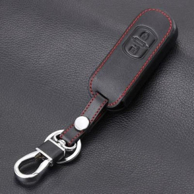 Bao Da Chìa Khóa Dành Cho Xe Mazda 3, Mazda 2, Mazda CX5 (Da Thật) Logo 3D