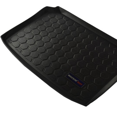 Thảm lót cốp xe ô tô VOLKSWAGEN POLO (2004-2016) nhãn hiệu Macsim chất liệu TPV cao cấp màu đen (0416)