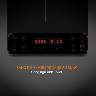 Bếp điện từ Elmich ICE-1832 2100W Hàng Chính Hãng