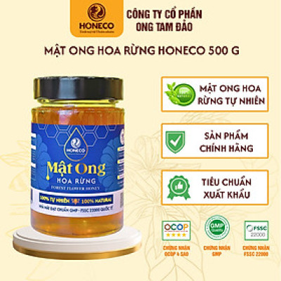 Mật ong hoa rừng Honeco 500g - Mật ong tự nhiên, hương thơm đặc trưng, giá trị dinh dưỡng cao