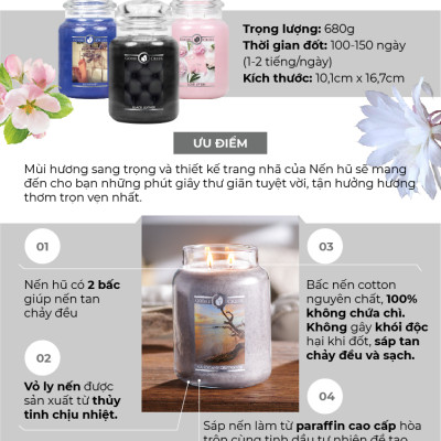 Nến hũ Goose Creek (680g) - Cherry Blossom