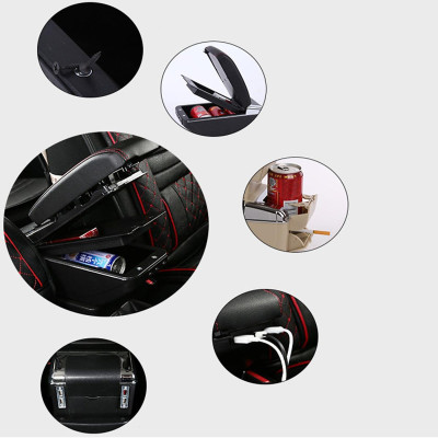 Hộp tỳ tay ô tô dành cho xe Mitsubishi Attrage và Mirage tích hợp 7 cổng USB (DUSB-ATG)