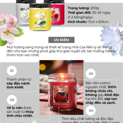 Nến ly Goose Creek (200g) - Snowball Fight