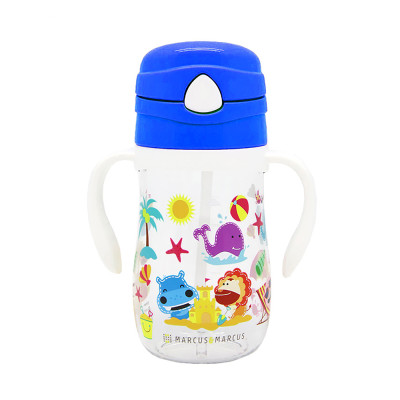 Bình uống nước có ống hút cho bé Tritan Marcus & Marcus, từ 12 tháng - Lucas