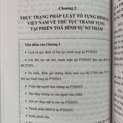 Thủ tục tranh tụng tại phiên toà hình sự sơ thẩm (tái bản lần thứ nhất)