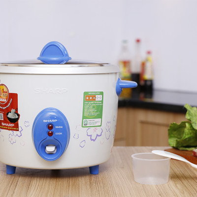 Nồi cơm nắp rời Sharp 2.2 lít KSH-D22V, Công suất 800W, Giao màu ngẫu nhiên - Hàng chính hãng