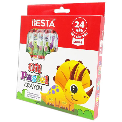 Hộp 24 Bút Màu Sáp Dầu - Besta SD024