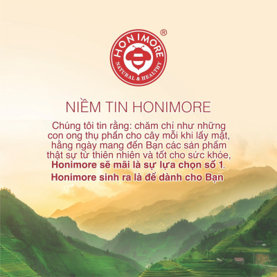 Mật ong tinh nghệ 360g Honimore - mật ong phối trộn tinh nghệ cải thiện tiêu hoá